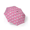 The Kitty Face Grid (Hot Pink) design on the Hello Kitty umbrella, seen from above.
