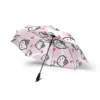 The Hello Kitty umbrella folded to 20.5 inches, ready for a bag.