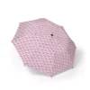 The Tiny Kitty Faces (Pale Pink) canopy of the Hello Kitty umbrella, shown open.