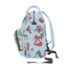 The padded back panel of the Ariel diaper backpack for added comfort.