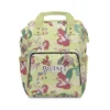 Sage green mermaid diaper bag with the watercolor Ariel collage.