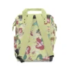 The Little Mermaid diaper bag shown in a real-life setting, like a coffee shop.
