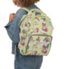 The interior mesh pocket of the Ariel diaper bag.