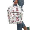 Front view of the Little Mermaid diaper bag with Ariel-themed design.