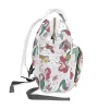 The spacious main compartment of the Little Mermaid diaper bag, open to show its depth.