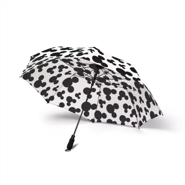 The Mickey Mouse umbrella folded to 20.5 inches, ready for a bag.