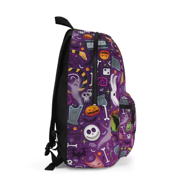 The perfect Jack Skellington school bag for kids! Made from high-quality fabric with ample storage for books & side pockets. A gothic style that lasts!