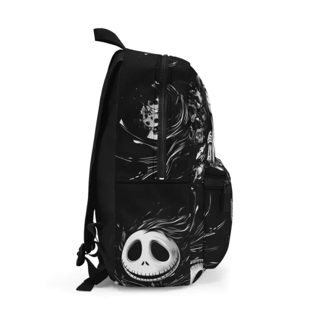 Your next adventure awaits! This custom Nightmare Before Christmas backpack is perfect for school, travel, and celebrating Halloween all year long.