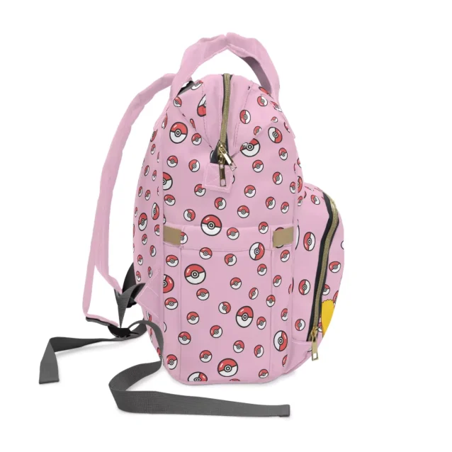 Adjustable shoulder straps on the Pokémon baby bag