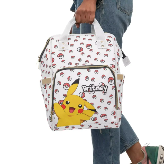 Personalized Pokémon diaper backpack