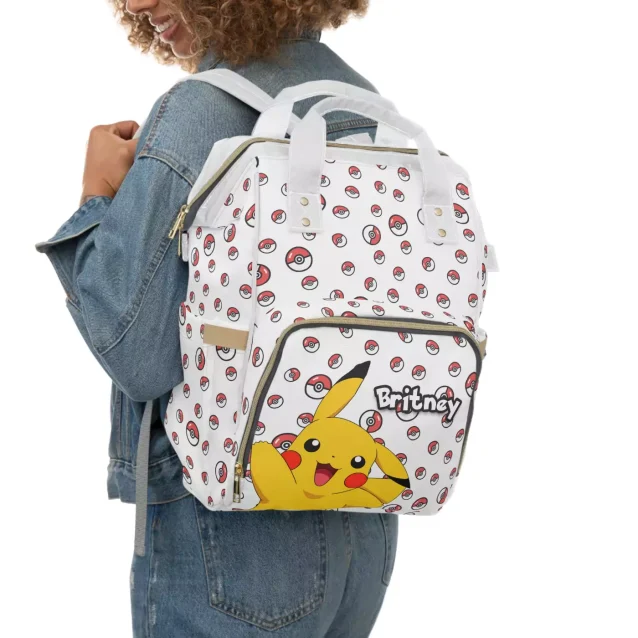 Pokémon diaper bag with custom name