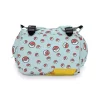 An open Pokémon diaper bag showing the multiple interior compartments.