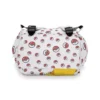 A mom easily accessing items from the geeky diaper bag.