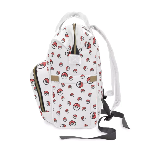A Pikachu-themed custom design on the Pokémon diaper backpack.