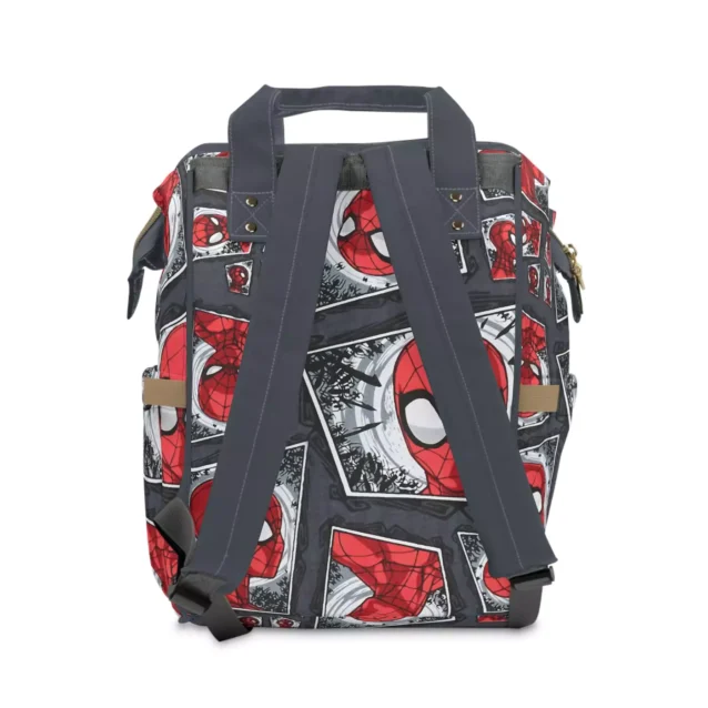 Marvel-themed baby bag with adjustable, padded shoulder straps.