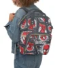 Spiderman diaper bag with bottle pockets and front compartment.