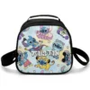Streetwear inspired Stitch Sprayground style personalized lunch bag for kids, featuring edgy Disney graphics and a premium thermal aluminum foil interior.