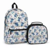 Complete matching back-to-school set featuring a custom personalized Lilo & Stitch backpack and thermal lunchbox combination bundle.