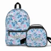 Complete matching back-to-school set featuring a custom personalized Lilo & Stitch backpack and thermal lunchbox combination bundle.