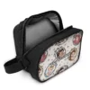 The Disney Princess lunch box unzipped, showing the food-safe aluminium foil lining that wipes clean and keeps school lunches fresh.