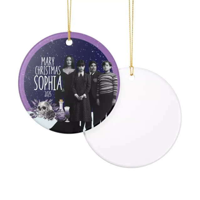 Thing from the Addams Family featured on a unique Christmas tree ornament.