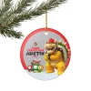 Super Mario tree decoration shown in its collectible gift box, perfect for a Nintendo fan.