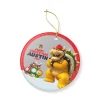 Detailed close-up of the collectible Super Mario holiday ornament, showing his cheerful expression.