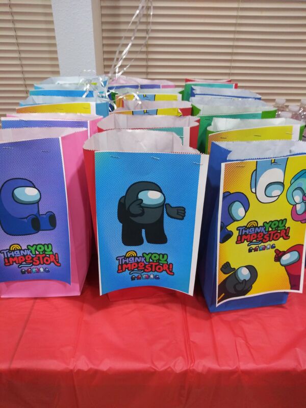Among Us Goodie Bags | Printable Party Favor Bag Fronts photo review