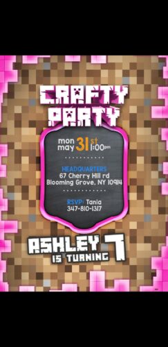 Minecraft Invitation photo review