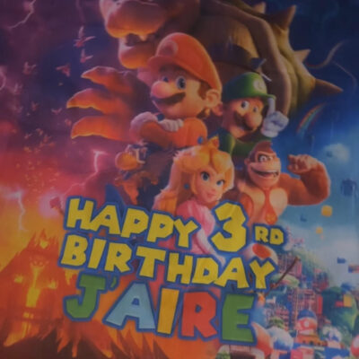 Super Mario Movie 2023 Happy Birthday Banner photo review