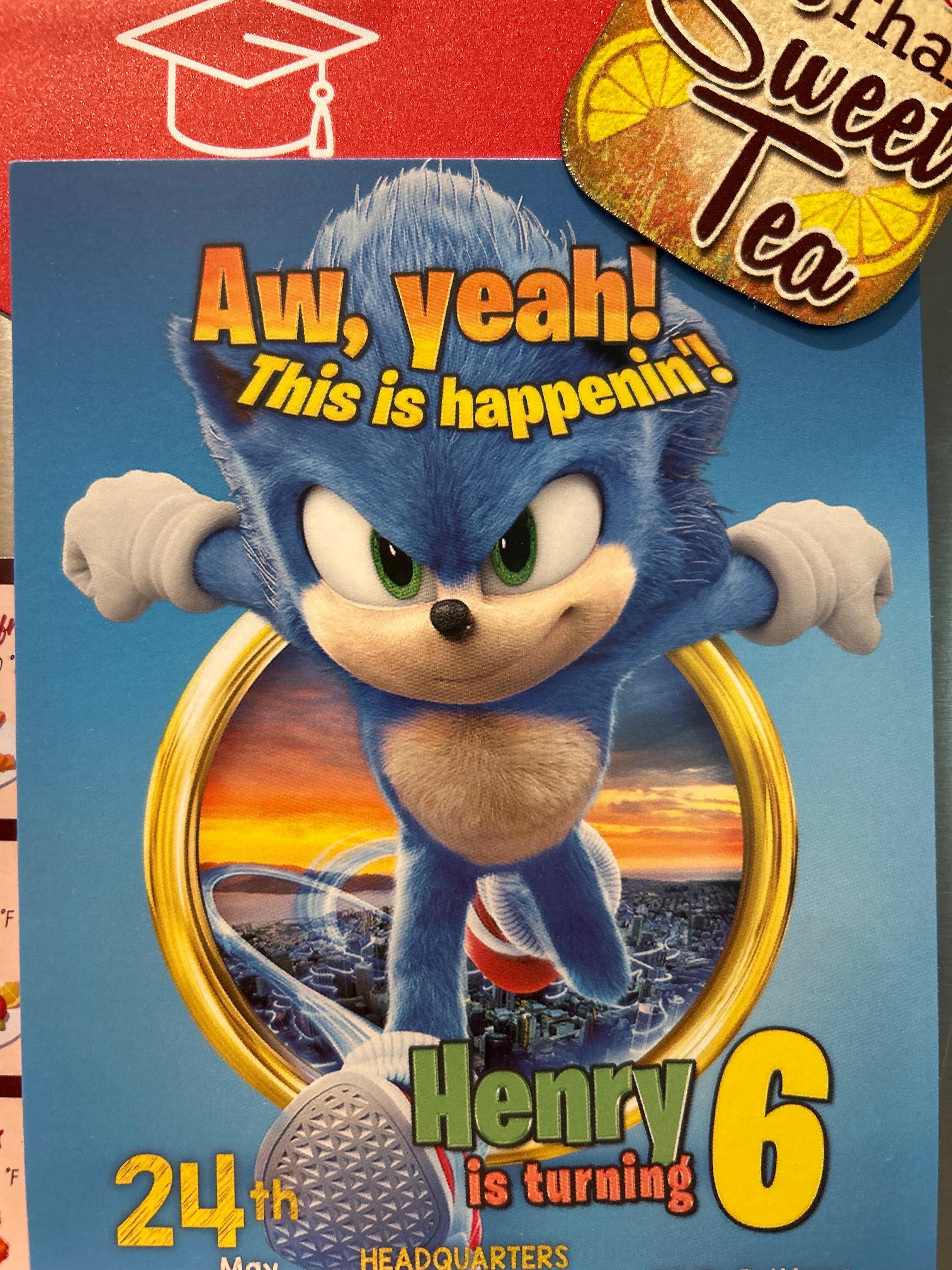 Sonic Birthday Invitations photo review