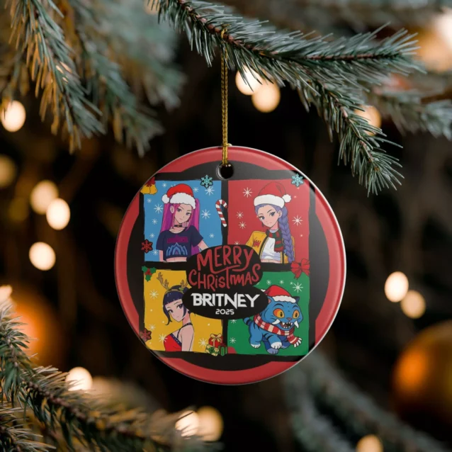 The Kpop Demon Hunters ornament used as a stocking stuffer for an anime fan.