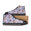 Front view of Mira Kpop Demon Hunters shoes featuring an electric blue streetwear aesthetic.