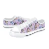 Back angle of the comfortable midnight purple Rumi sneakers for youth K-pop fans.