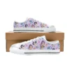 Dark purple canvas Demon Hunters Kpop shoes perfect for youth dance routines and concerts.