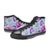 Rear heel view of the custom Zoey Kpop Demon Hunters shoes designed for little kids.