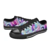 Close-up of the non-slip rubber sole on the Zoey Kpop Demon Hunters sneakers for children.