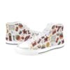 Stranger Things shoes for kids with Hawkins High School logo.
