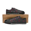 Scary Stranger Things monster themed kids shoes featuring shadow and vine graphics.
