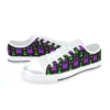 Side profile highlighting the 8-bit joystick and pixel stars on the kids gaming sneakers.