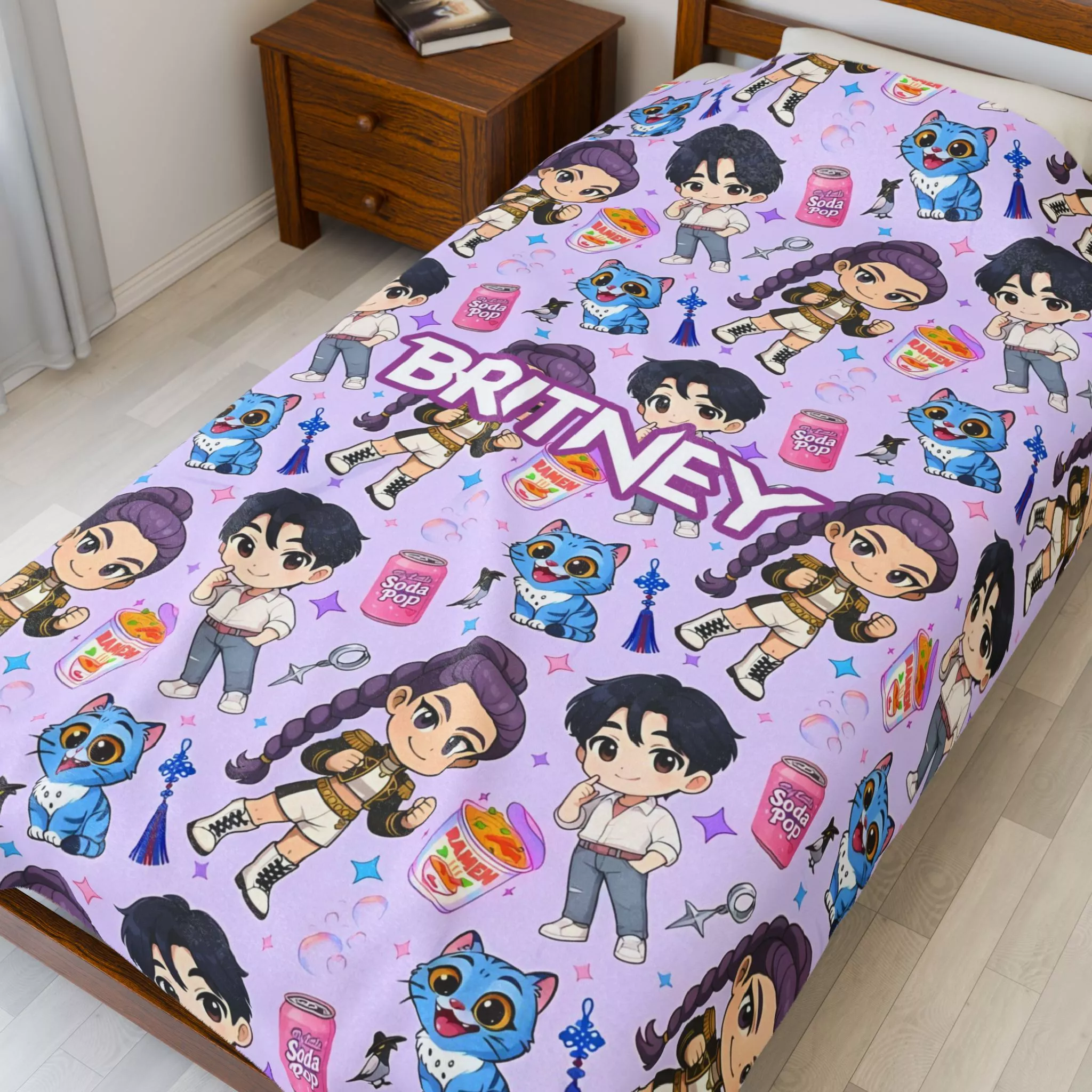Personalized Kpop Demon Hunters Blanket