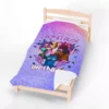 Close-up of the plush microfiber fabric on a Kpop Demon Hunters Blanket.