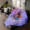 Kids' anime-inspired bedding featuring the youngest member Zoey on a fleece blanket.