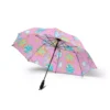 Care Bears umbrella canopy fully open showing Grumpy Bear and Funshine Yellow graphics.