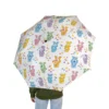 Official Care Bears branding and licensing tags on a high-quality compact umbrella.