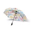 Disney Princess travel umbrella folded down to 9 inches for easy carrying and storage.