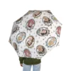 Waterproof clear POE fabric on the Disney Princess dome umbrella for girls.