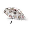 Disney Princess umbrella canopy fully open showcasing Tiana and Rapunzel graphics.