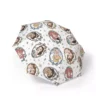 Ergonomic pink J-hook handle on the Disney Princess toddler umbrella.