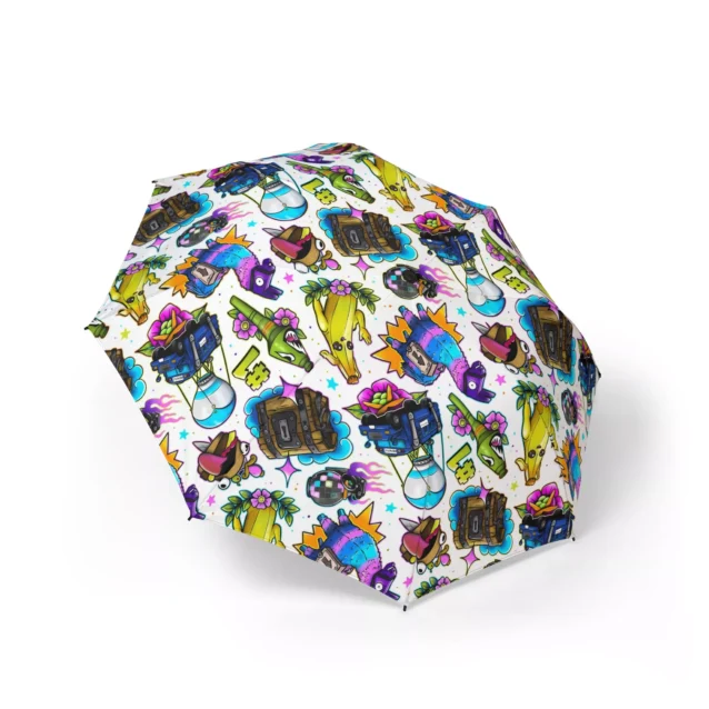 Close-up-of-Fortnite-umbrella-water-repellent-fabric
